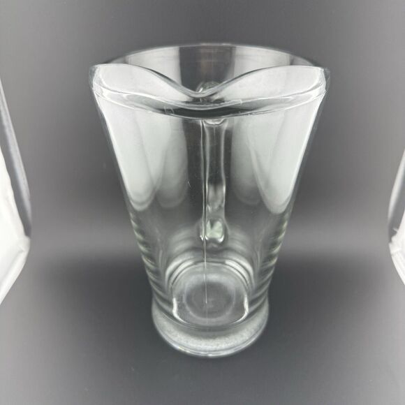 1970's ANCHOR HOCKING 8" glass retro water/beer pitcher USED / Clean LOGO - Picture 4 of 7